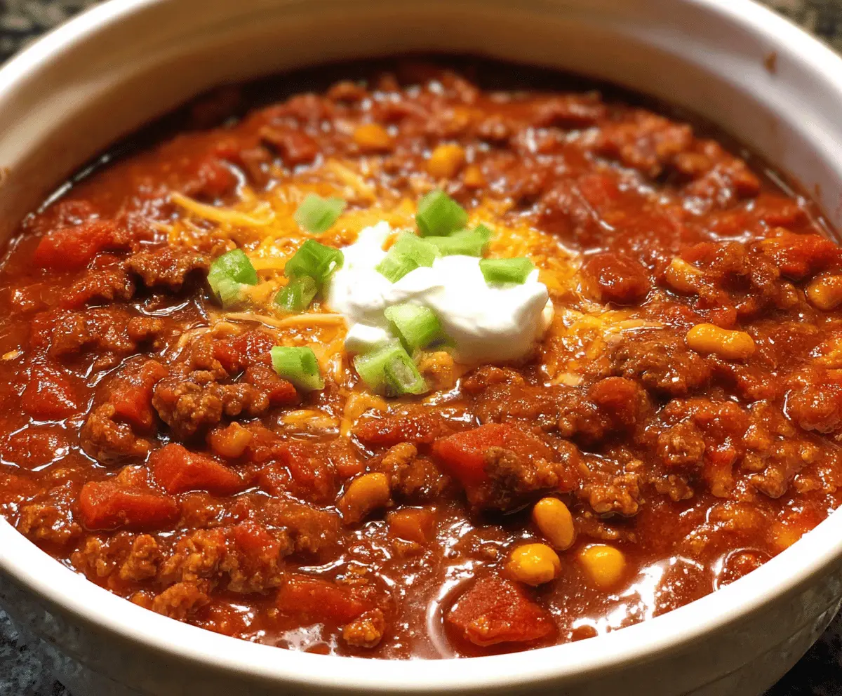 Mouthwatering Slow-Cooker Chili