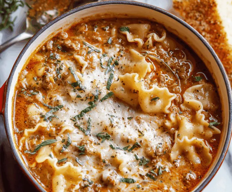 One-Pot Lasagna Soup Recipe