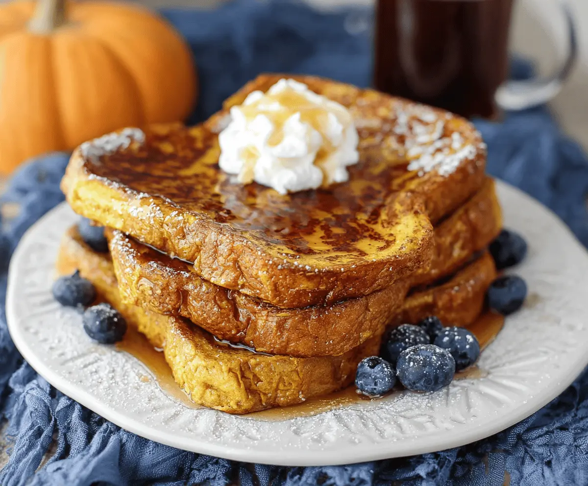 Pumpkin french toast
