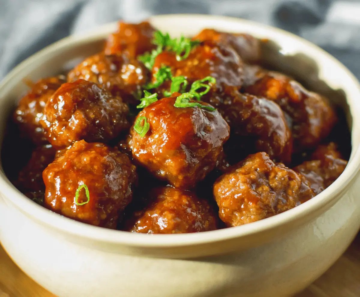 Sweet Chili Meatballs Crockpot
