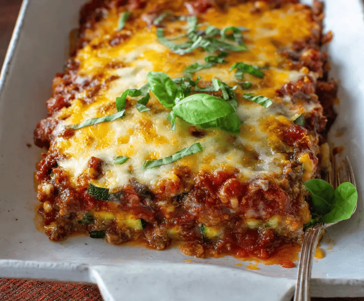 Zucchini Pizza Casserole