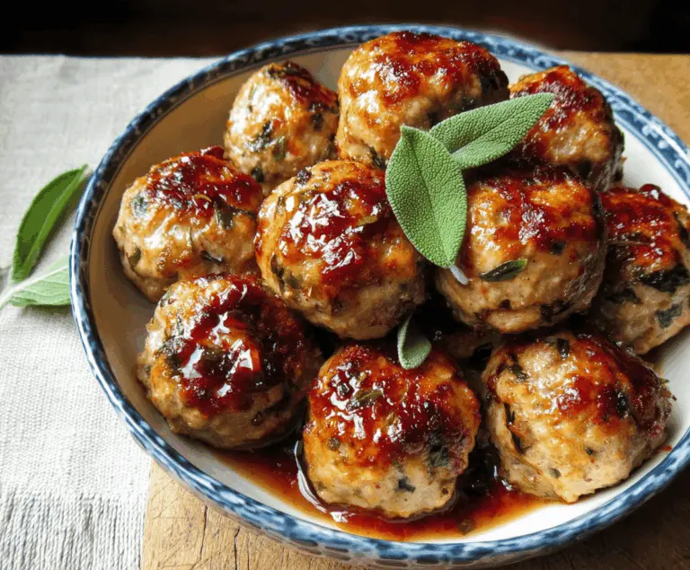 Apple & Sage Turkey Meatballs