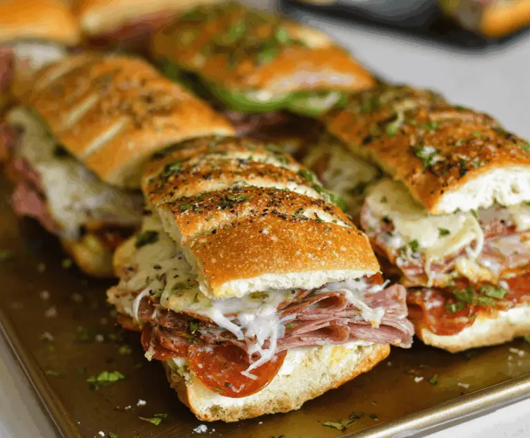 Baked Italian Grinder Sandwiches