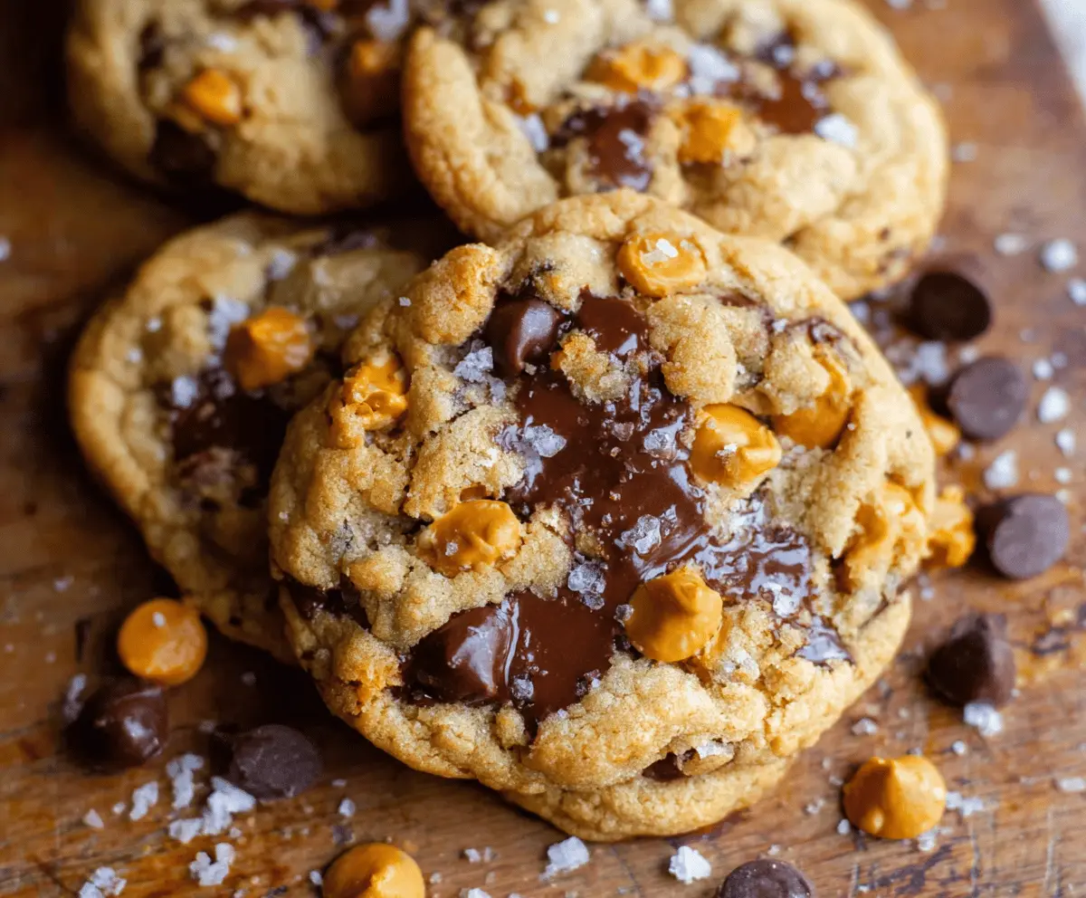 Best Ever Butterscotch Chocolate Chip Cookies with Sea Salt – Irresistibly Chewy & Sweet
