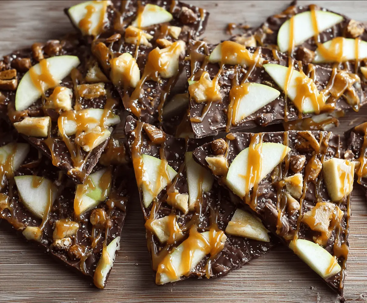 Easy Homemade Caramel Apple Bark Recipe - Sweet & Crunchy Treats