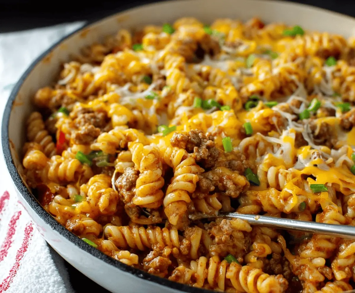 Cheesy Ground Turkey Pasta Recipe - Creamy & Easy Comfort Food