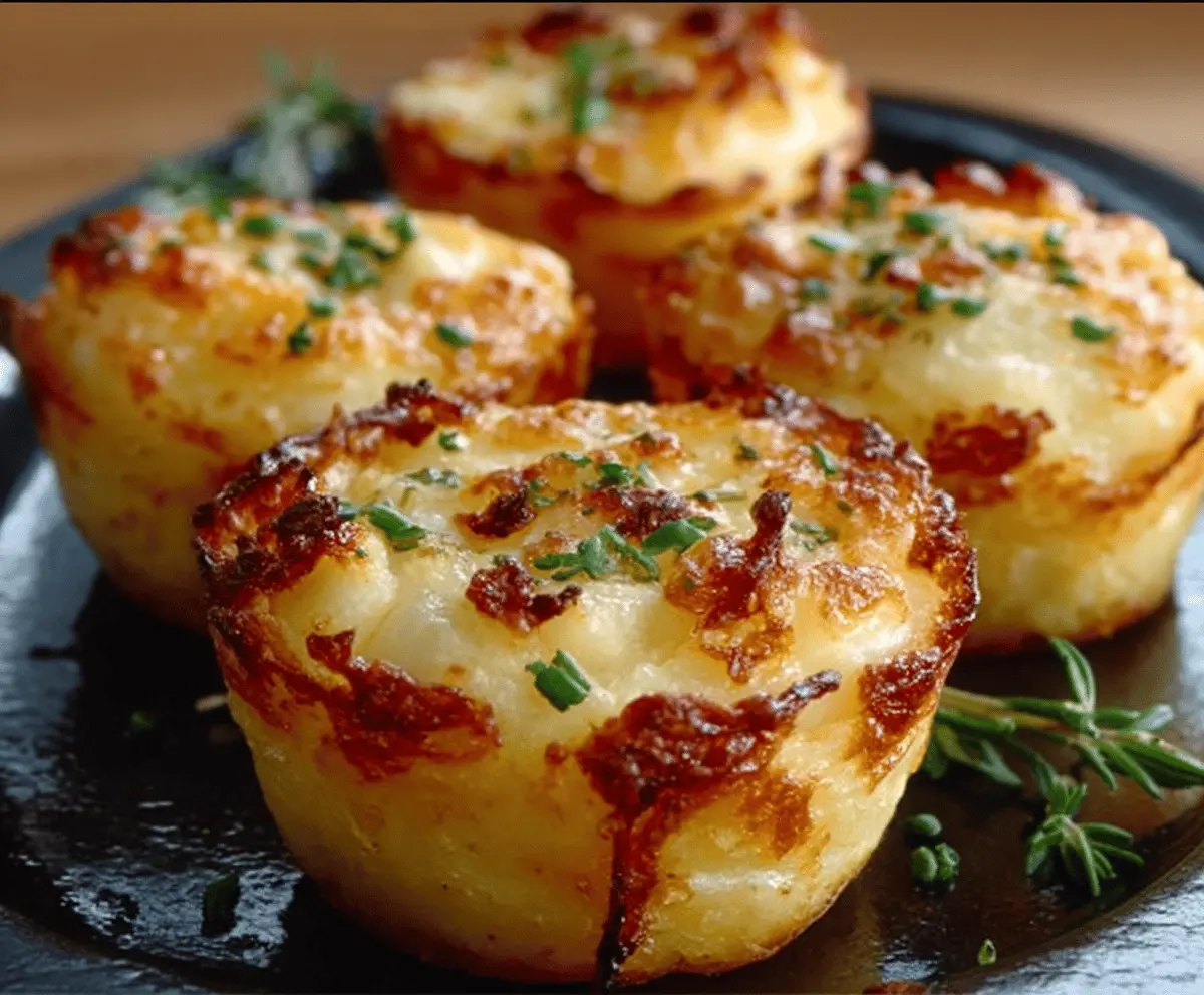 Delicious cheesy mashed potato puffs with golden crispy exteriors and creamy cheesy filling, perfect as a savory appetizer or side dish.