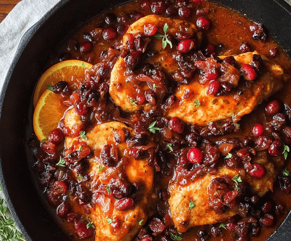 Easy Cranberry Orange Chicken Recipe – Tangy & Delicious Dinner