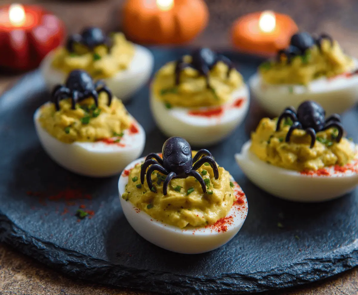 Spooky Creepy Deviled Eggs Recipe for Halloween Party