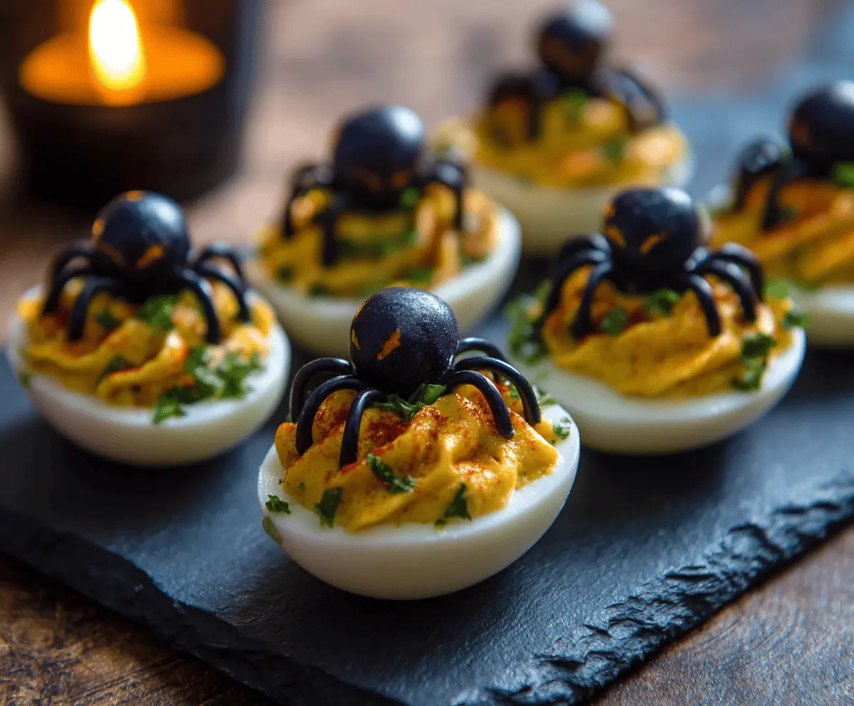 Spooky Creepy Deviled Eggs Recipe for Halloween Party