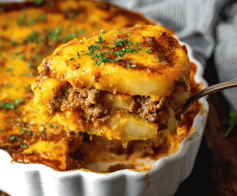 delicious ground beef and potatoes casserole recipe
