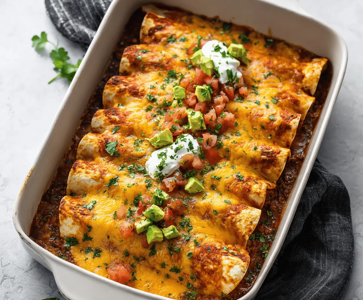 Quick and Delicious Ground Beef Enchiladas in 30 Minutes