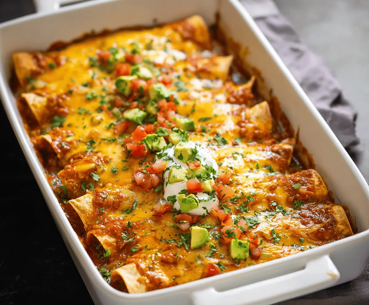 Quick and Delicious Ground Beef Enchiladas in 30 Minutes