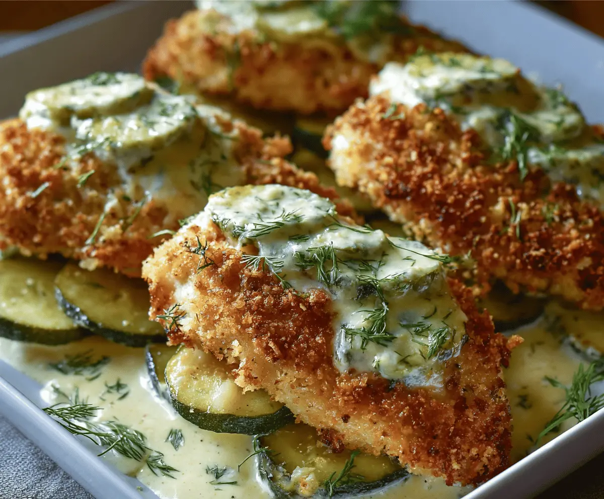 Crispy Dill Pickle Parmesan Chicken Recipe