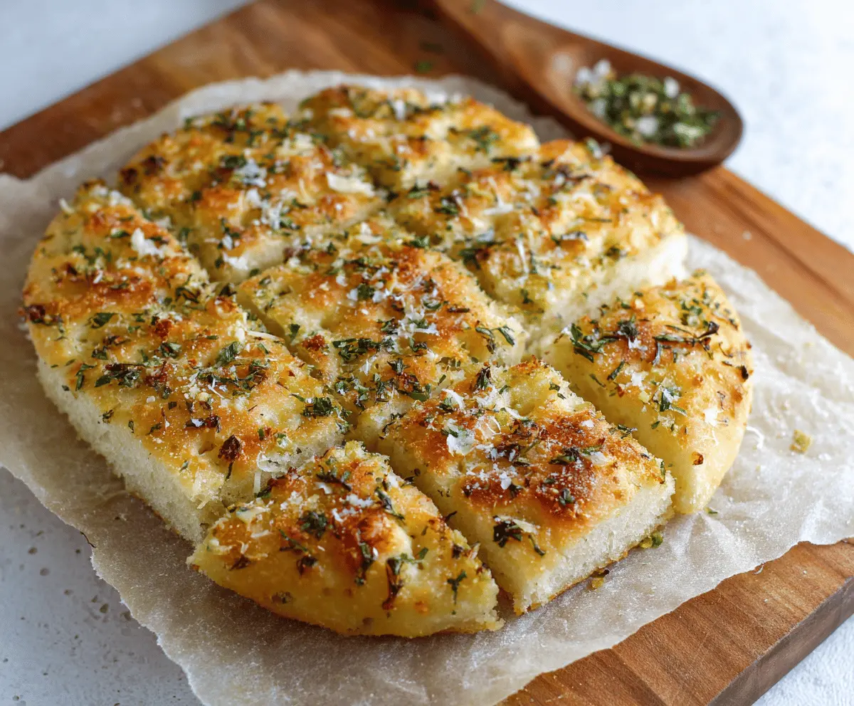 Garlic Parmesan Focaccia Recipe – Easy Savory Italian Bread