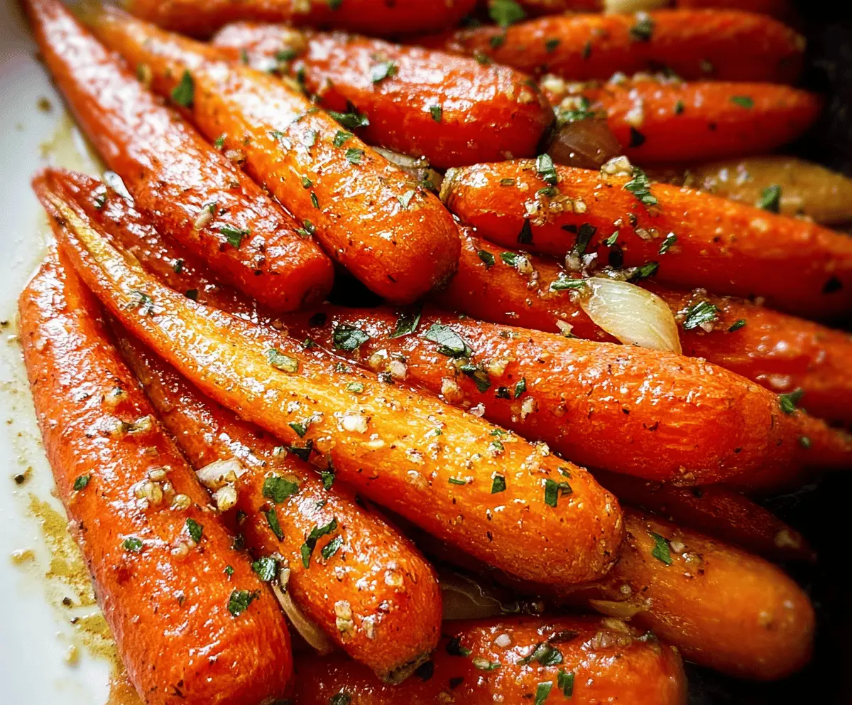 Easy Honey Garlic Roasted Carrots Recipe – Sweet & Tender Side Dish