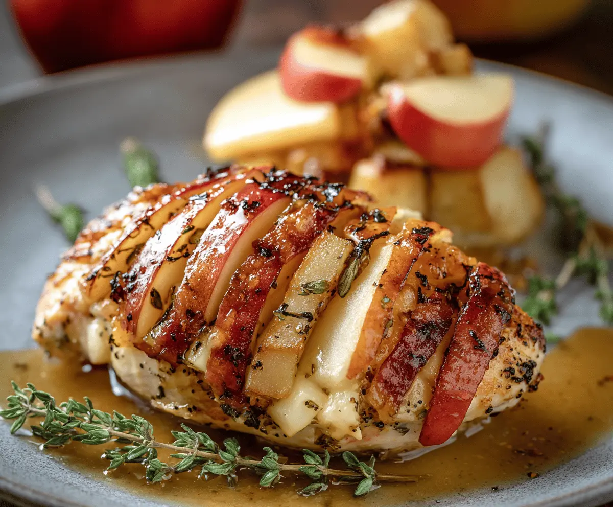 Easy Maple Glazed Apple & Brie Stuffed Chicken Recipe