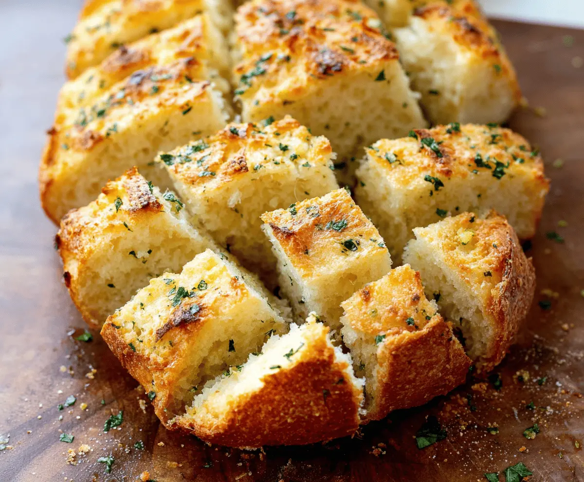 Easy Parmesan Garlic Artisan Bread Recipe – Fresh & Cheesy from the Oven!