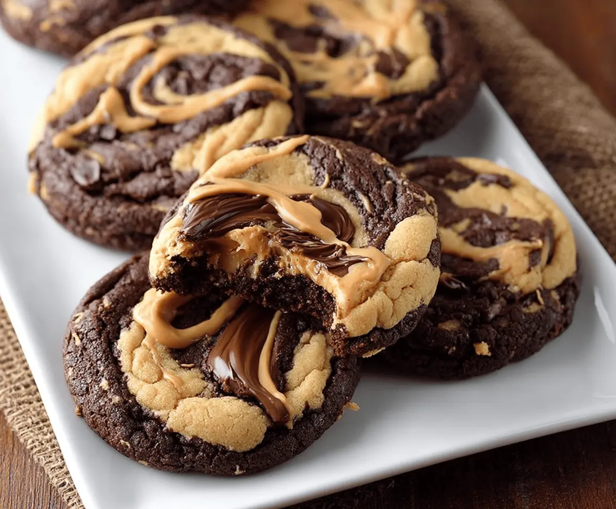 Irresistible Peanut Butter Brownie Swirl Cookies Recipe