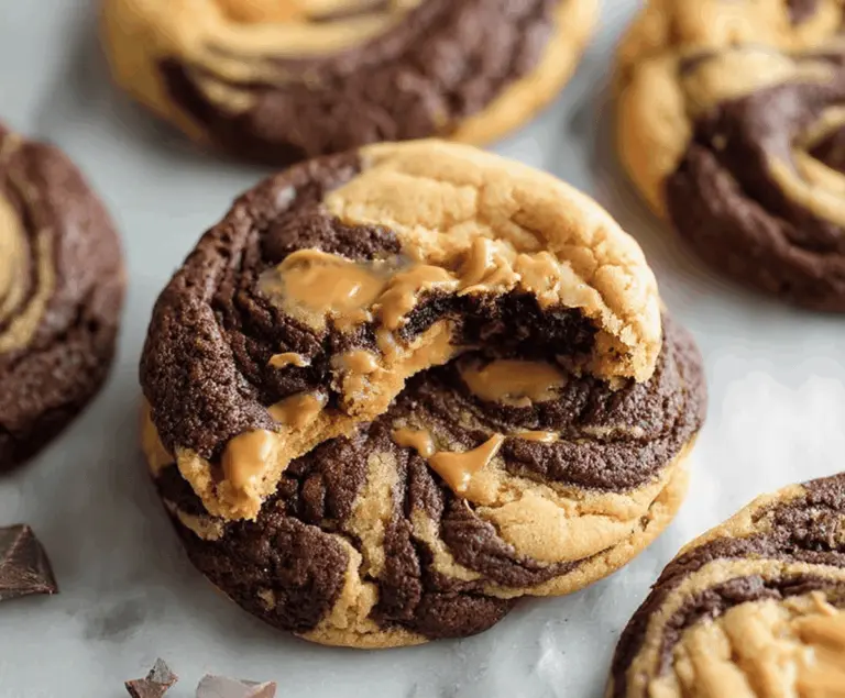 Peanut Butter Brownie Swirl Cookies