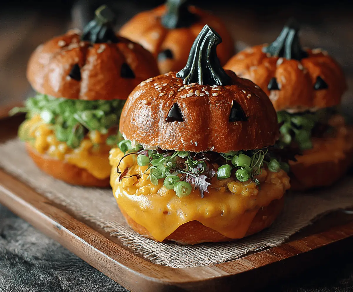 Delicious Pumpkin-Shaped Sliders Recipe for Fall Parties