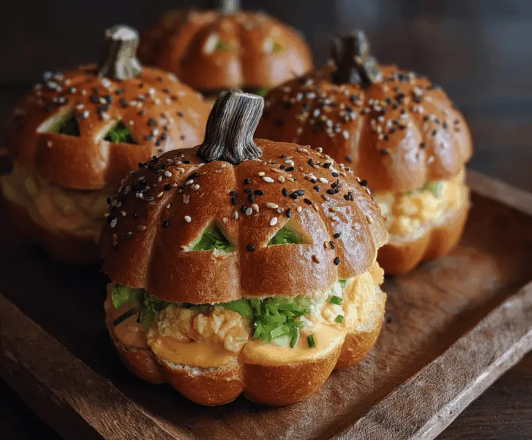 Pumpkin-Shaped Sliders