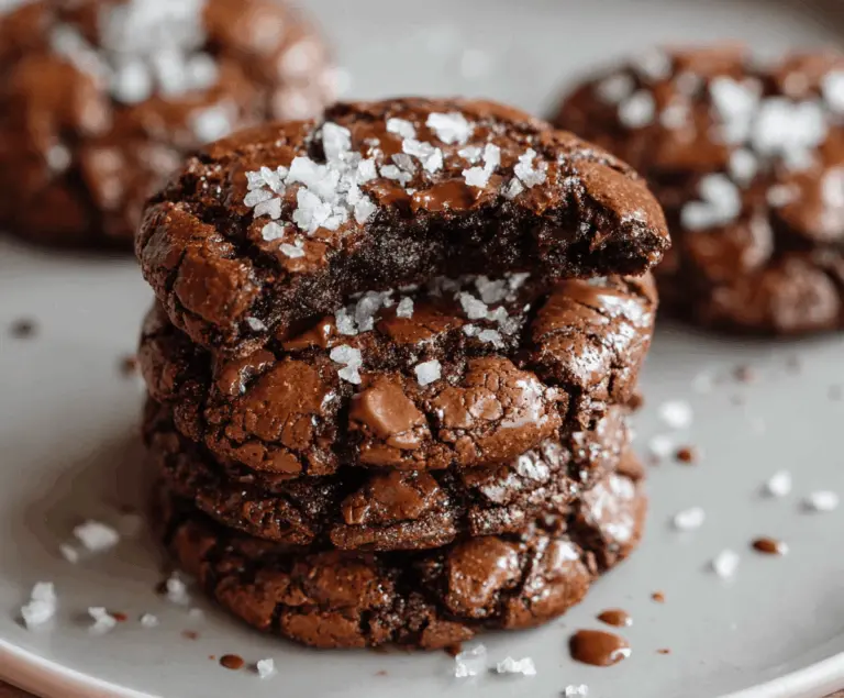 Salted Brownie Cookies