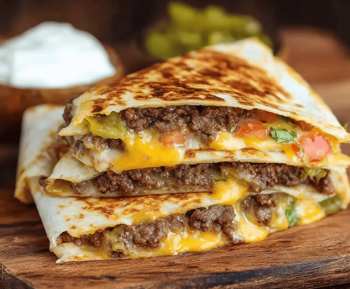Crispy Smashburger Quesadillas Recipe – Quick & Delicious Meal