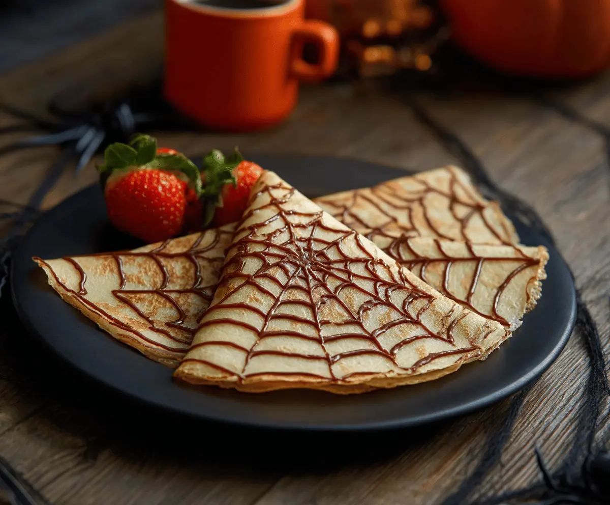 Delicious Spiderweb Crepes Recipe – Easy & Fun Breakfast Idea