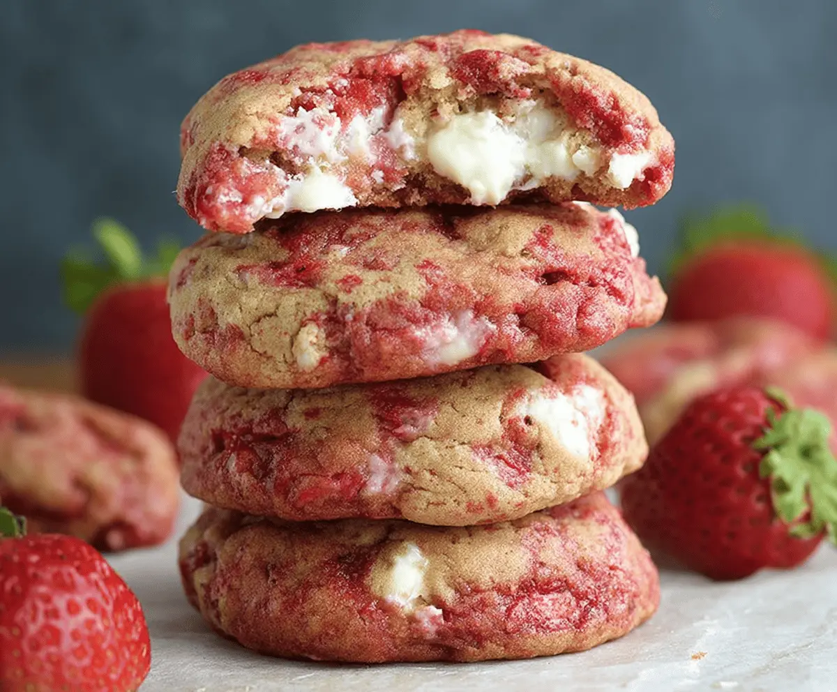 Irresistible Strawberry Cheesecake Cookies Recipe – Soft & Fruity Treats