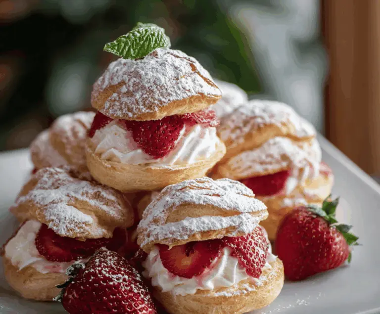 Strawberry Cream Puffs