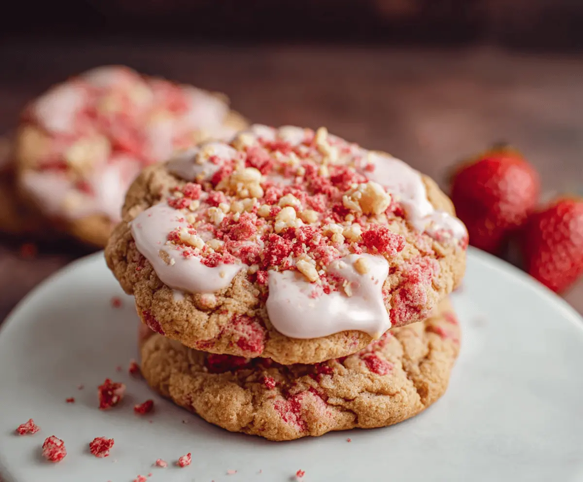Delicious Strawberry Crunch Cookies Recipe - Easy & Crispy