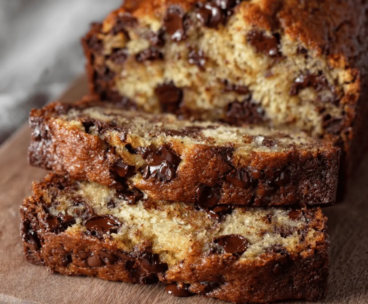 Super Moist Chocolate Chip Banana Bread Recipe – Easy & Delicious!