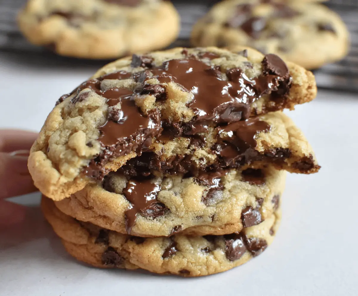 Ultra Thick Bakery Style Chocolate Chip Cookies – Crispy & Gooey Delight
