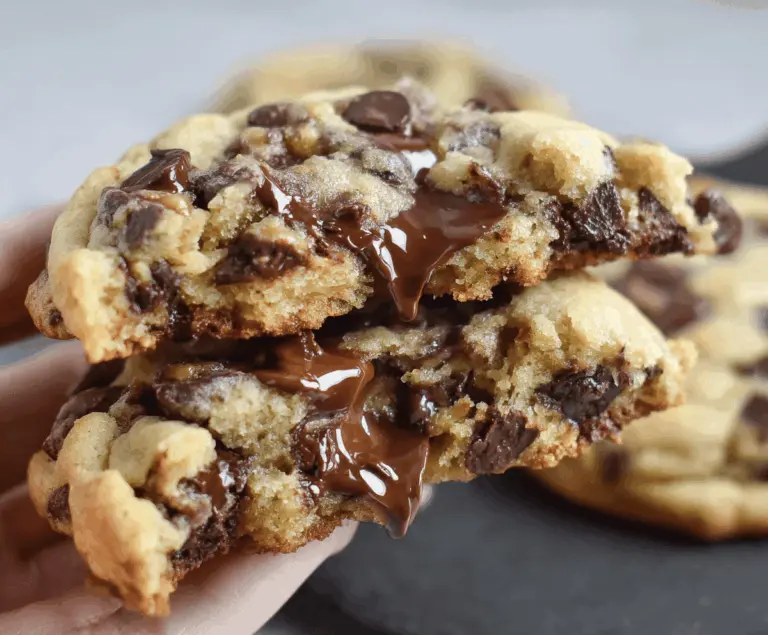 Ultra Thick Bakery Style Chocolate Chip Cookies – Crispy Edges, Gooey Centers