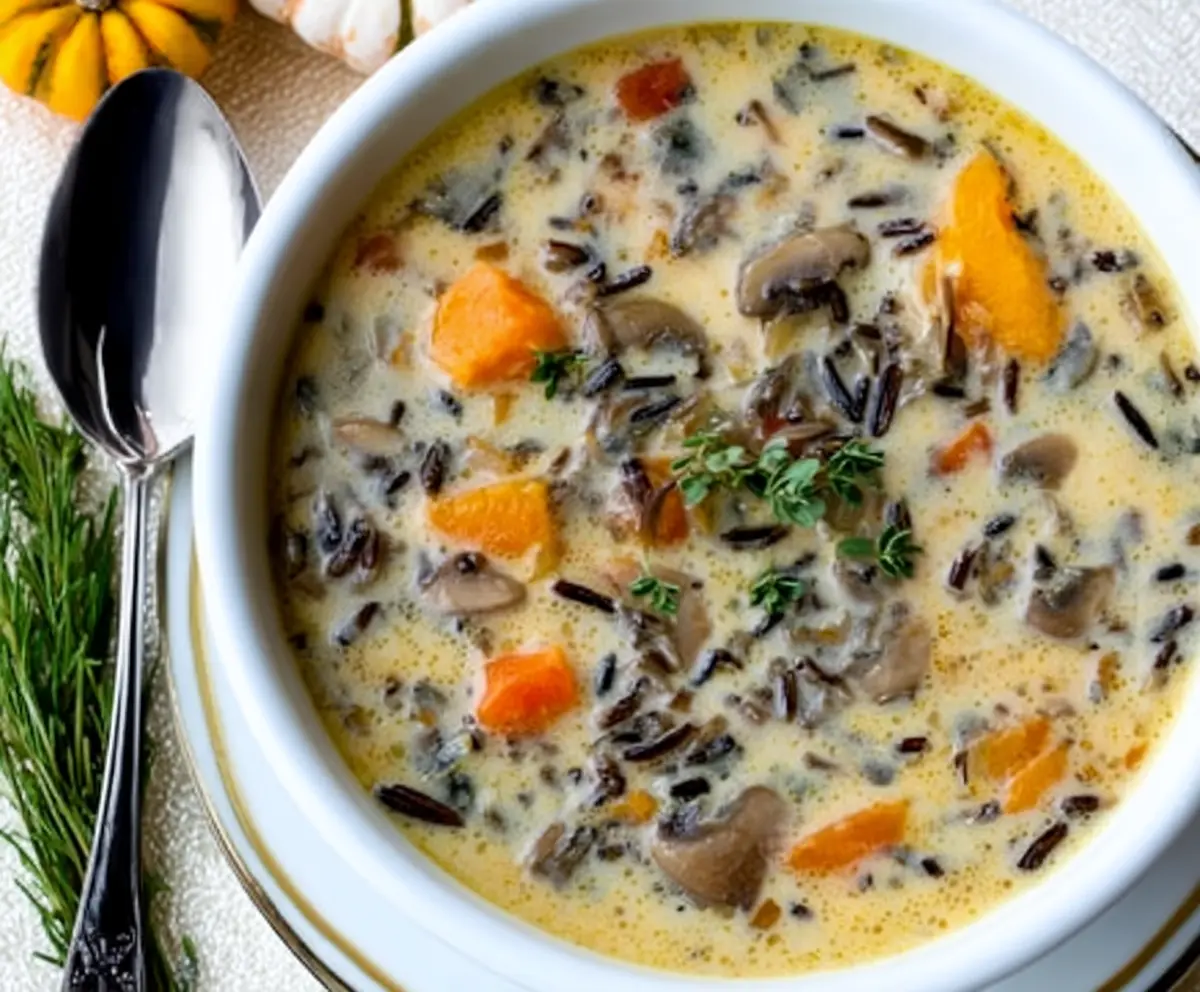 Cozy Autumn Wild Rice Soup