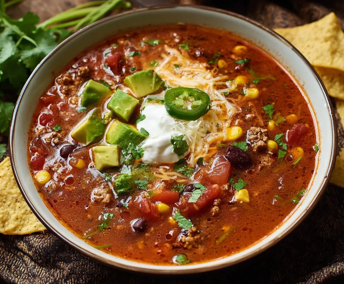 Bold & Hearty Taco Soup Recipe