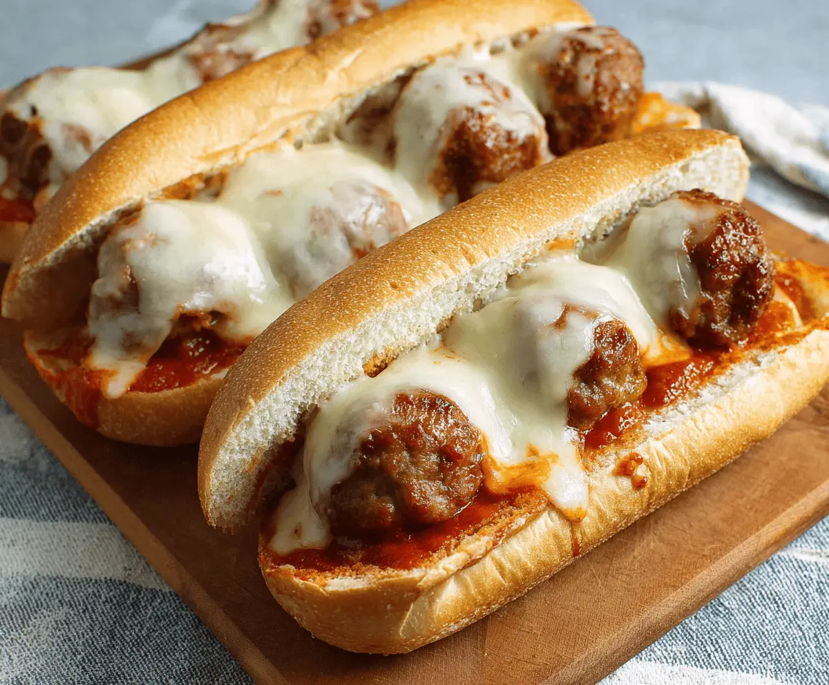 Easy Cheesy Meatball Subs
