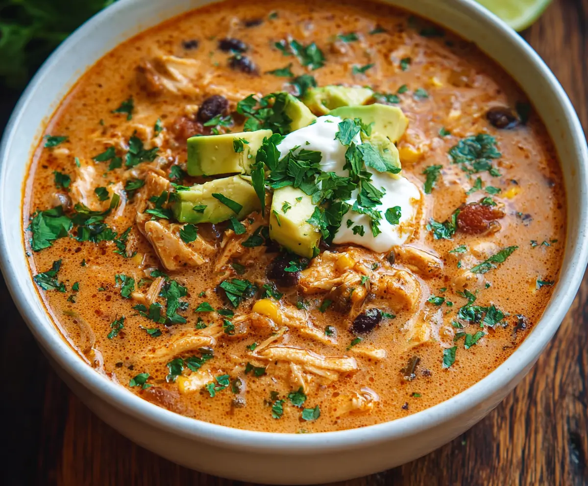 Creamy Chicken Enchilada Soup Recipe
