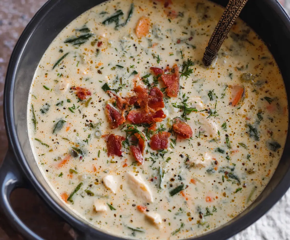 Easy Creamy Crack Chicken Soup