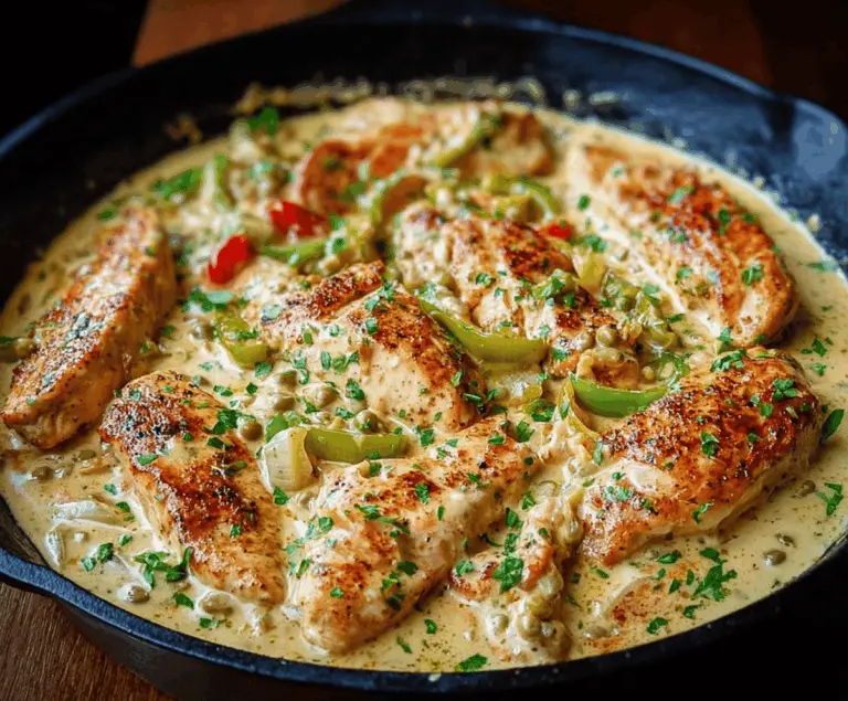Creamy Pepperoncini Chicken Skillet