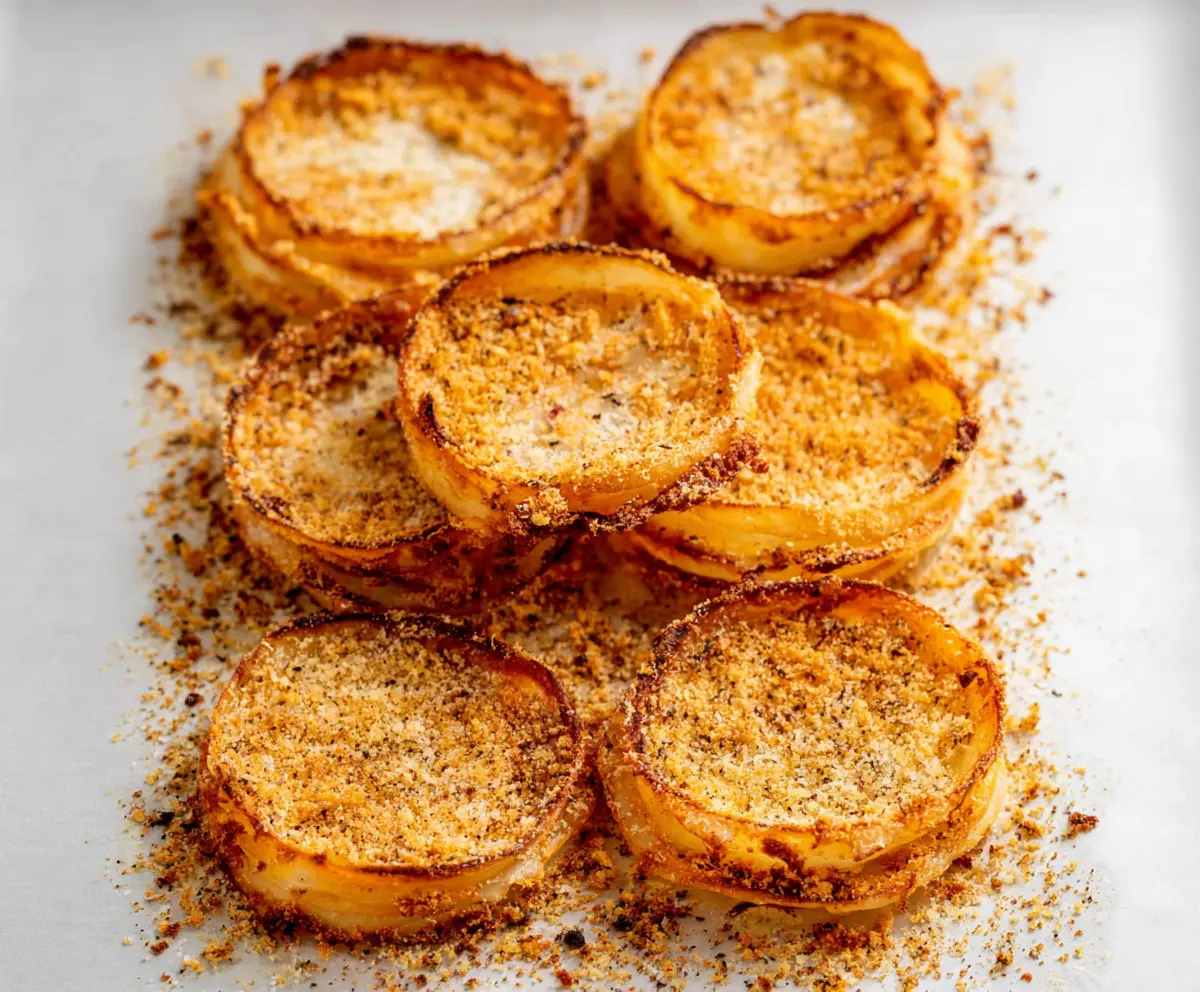 Crispy Parmesan Onion Ring Chips
