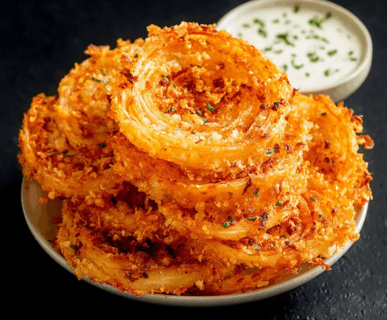 Crispy Parmesan Onion Ring Chips Recipe
