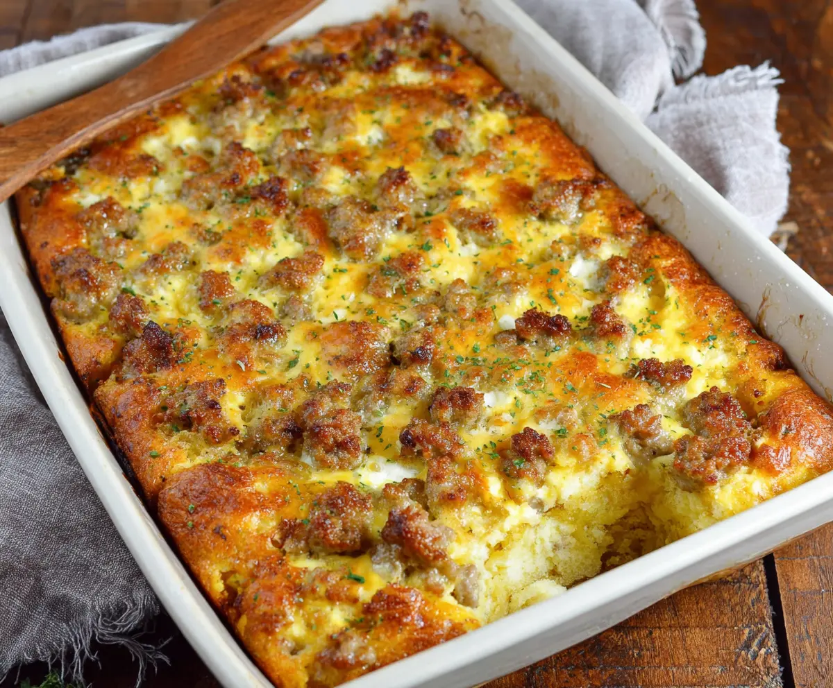 Easy Sausage Egg Casserole Recipe