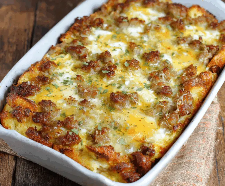 Easy Sausage and Egg Casserole
