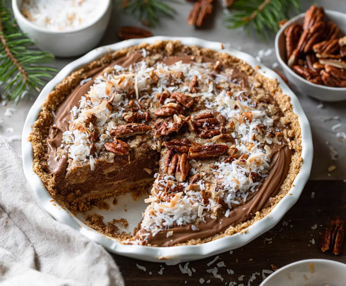 Easy No-Bake German Chocolate Pie