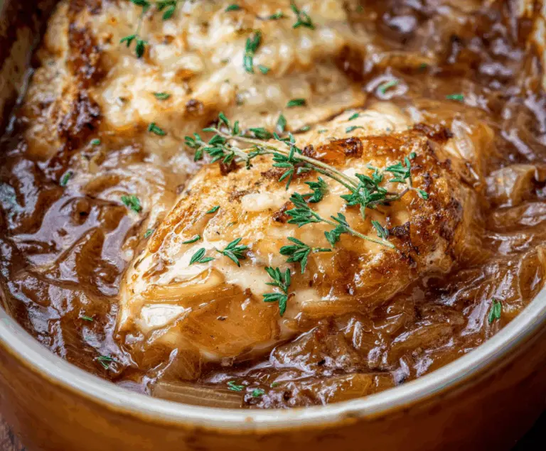 French Onion Chicken Soup