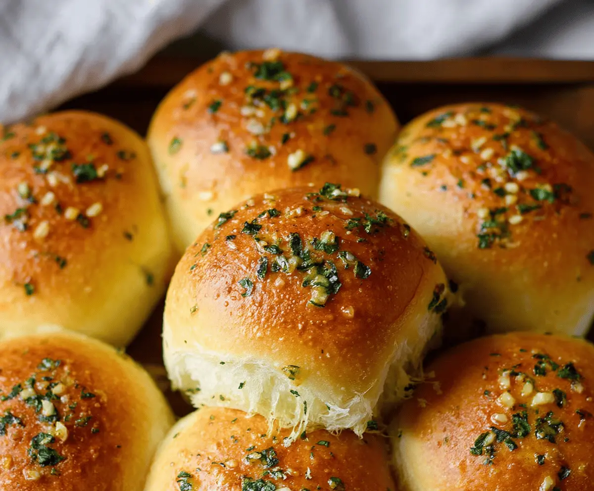 Easy Garlic Bread Rolls Recipe