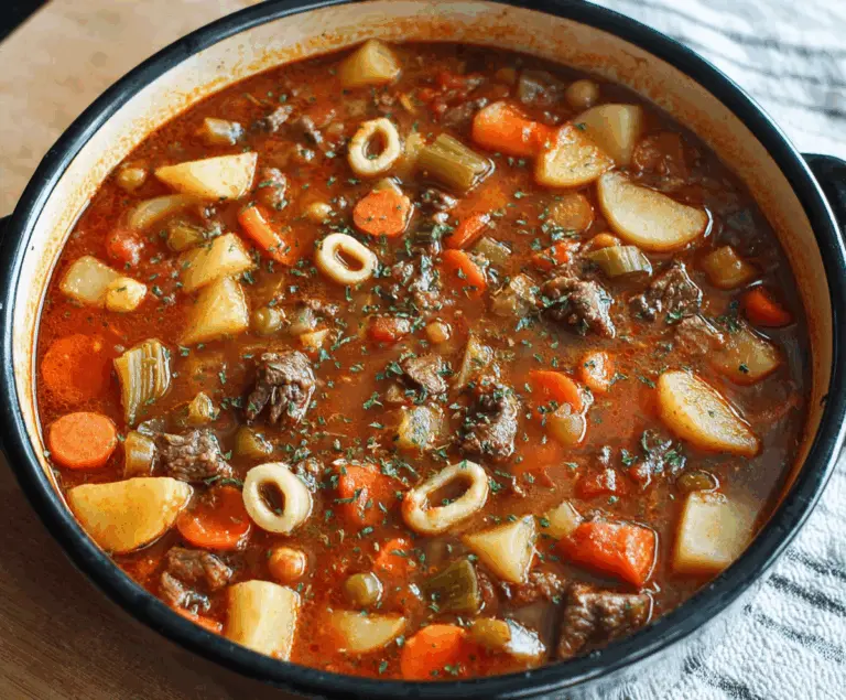 Hearty Veggie Beef Soup
