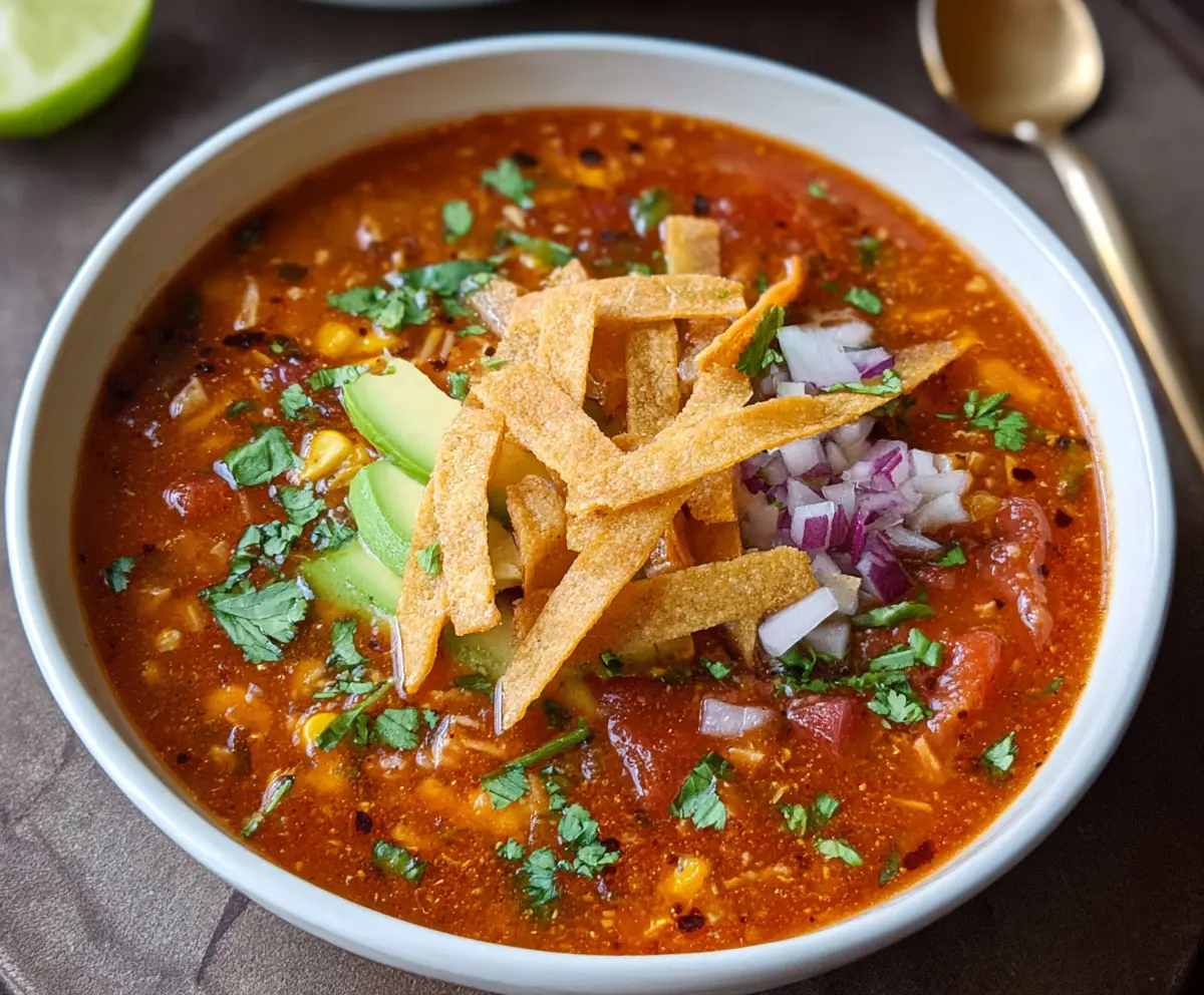 Easy Homemade Tortilla Soup Recipe